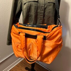 VEE COLLECTIVE Stylish Orange Tote/Crossbody Bag